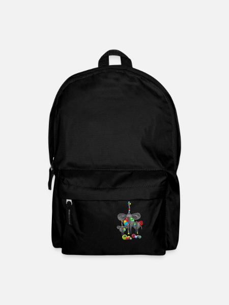 Elefant - Rucksack - Schwarz