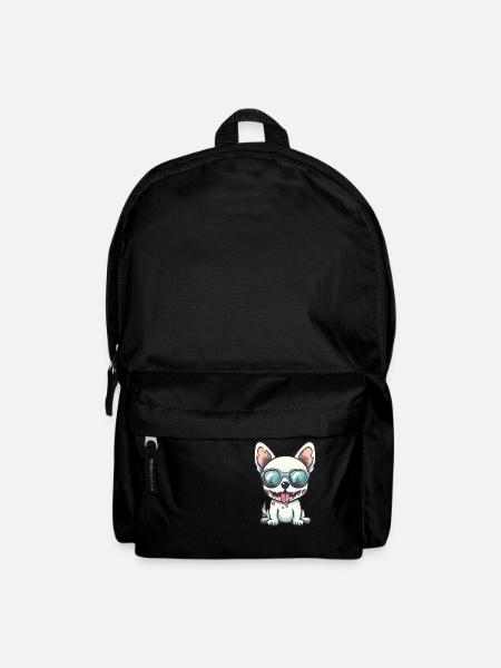 Hund Halloween Zombie Sonnenbrille - Rucksack - Schwarz