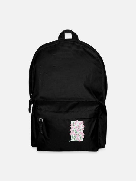 Cherry Blossoms Mother's Day Pink Flowers Japan Mother - Backpack - black