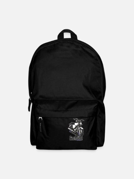 S51 (weiß) // Illustration - Rucksack - Schwarz