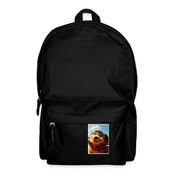 Ein braun-roter Welpe. - Rucksack - Schwarz - Vorne
