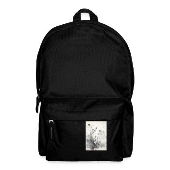 Abstract watercolor painting - Backpack - black - Front