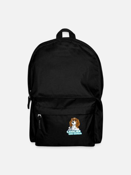 TEAM Cavalier King Charles - White & Tan - Backpack - black