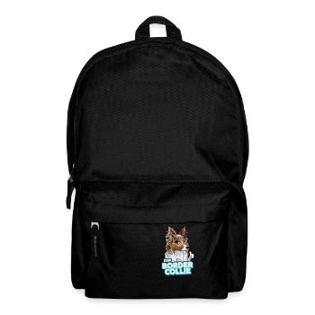 TEAM Border Collie Long Hair - Red Merle Tri - Backpack - black - Front
