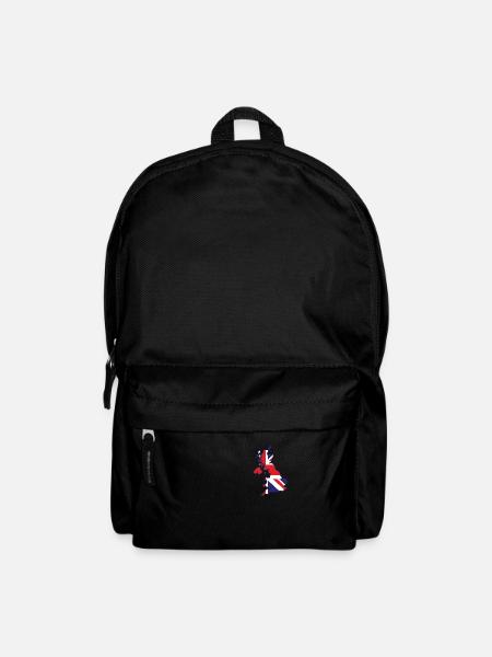 Union Jack UK Flagge Vereinigtes Königreich Großbritannien - Rucksack - Schwarz
