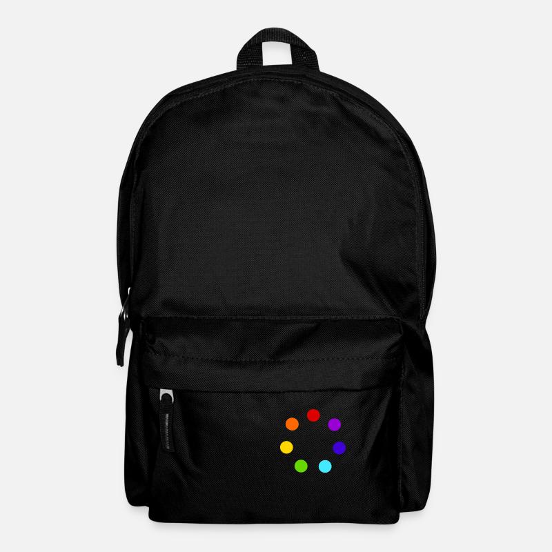 Kreis aus mehrfarbigen Kugeln - Rucksack - Schwarz