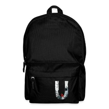 U – decorative character – winter - Backpack - black - Front