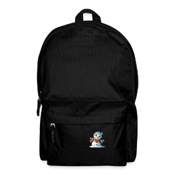 Bonhomme de neige pour les enfants - Sac à dos - noir - Devant