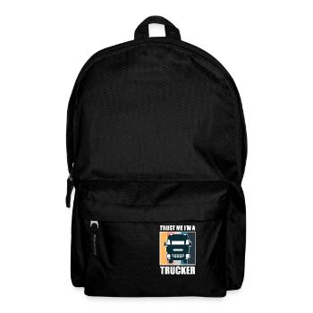 Faites-moi confiance, je suis un camionneur - camionneur - Sac à dos - noir - Devant