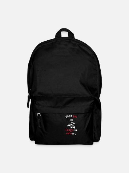 j'peux pas j'ai course de voitures - Sac à dos - noir