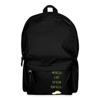 My English is not the Yellow from the Egg - Rucksack - Schwarz - Vorne