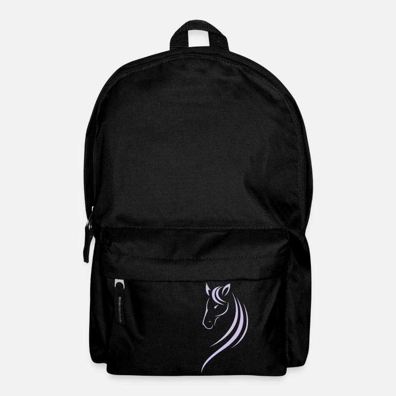 Tête de cheval - Sac à dos - noir