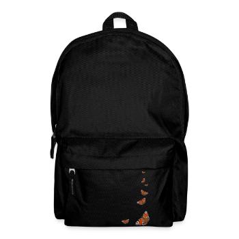 Butterfly wing peacock butterfly insect spring - Backpack - black - Front