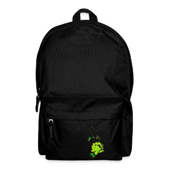 Leuchtende Sukkulente Ranken - Rucksack - Schwarz - Vorne