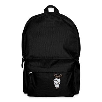 Grimmiger Wachhund Diensthund Kampfhund - Rucksack - Schwarz - Vorne