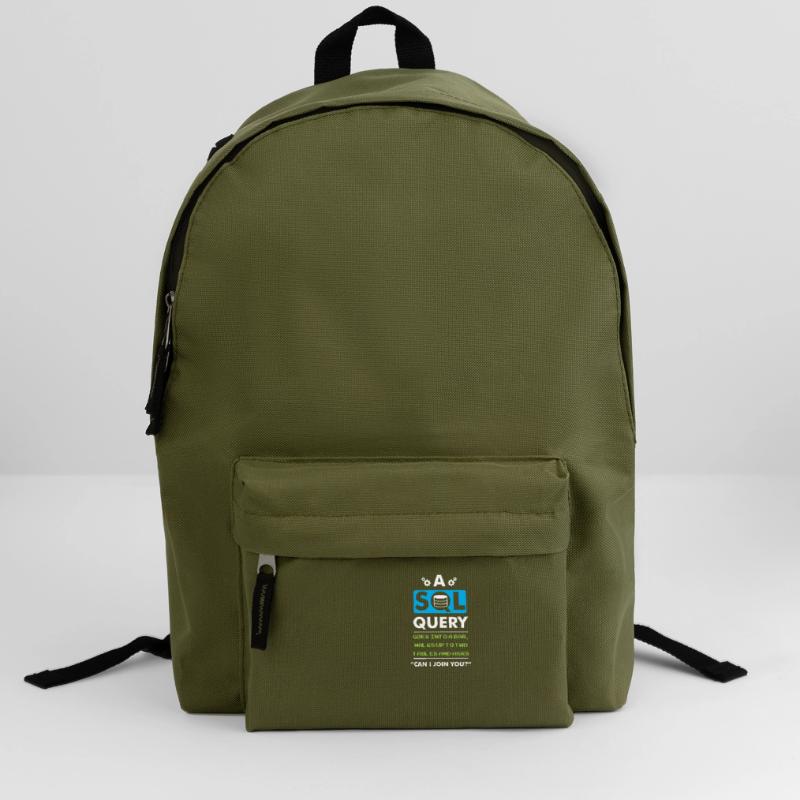 A SQL Query Goes Into A Bar database developer Backpack