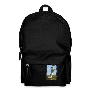 weißer Engel fliegt - Rucksack - Schwarz - Vorne