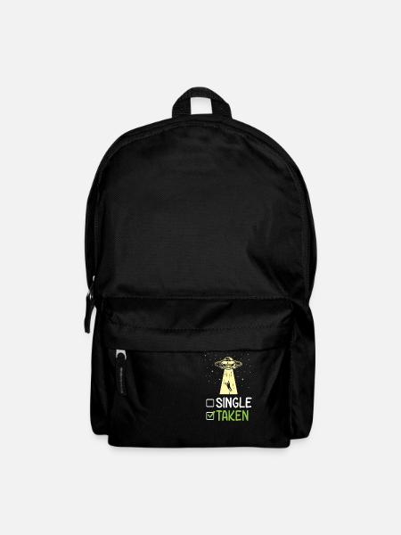 Single Taken Alien Geschenk ihm ihren lustigen Valentinstag - Rucksack - Schwarz