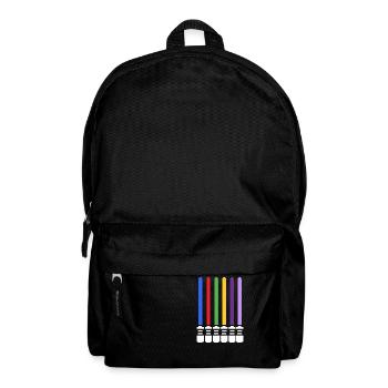 Lichtschwert - Rucksack - Schwarz - Vorne