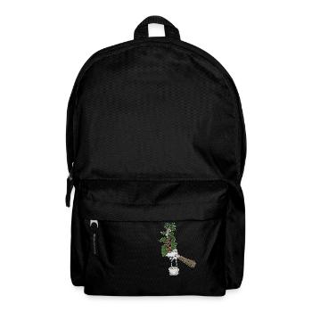 Coffee plant strainer carrier coffee design barista - Backpack - black - Front