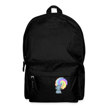Elefanten Baby - Kreative und bunt - Rucksack - Schwarz - Vorne