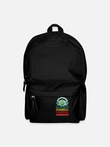 Feierabend: verkürzte Arbeitszeit dank Sokrates - Rucksack - Schwarz