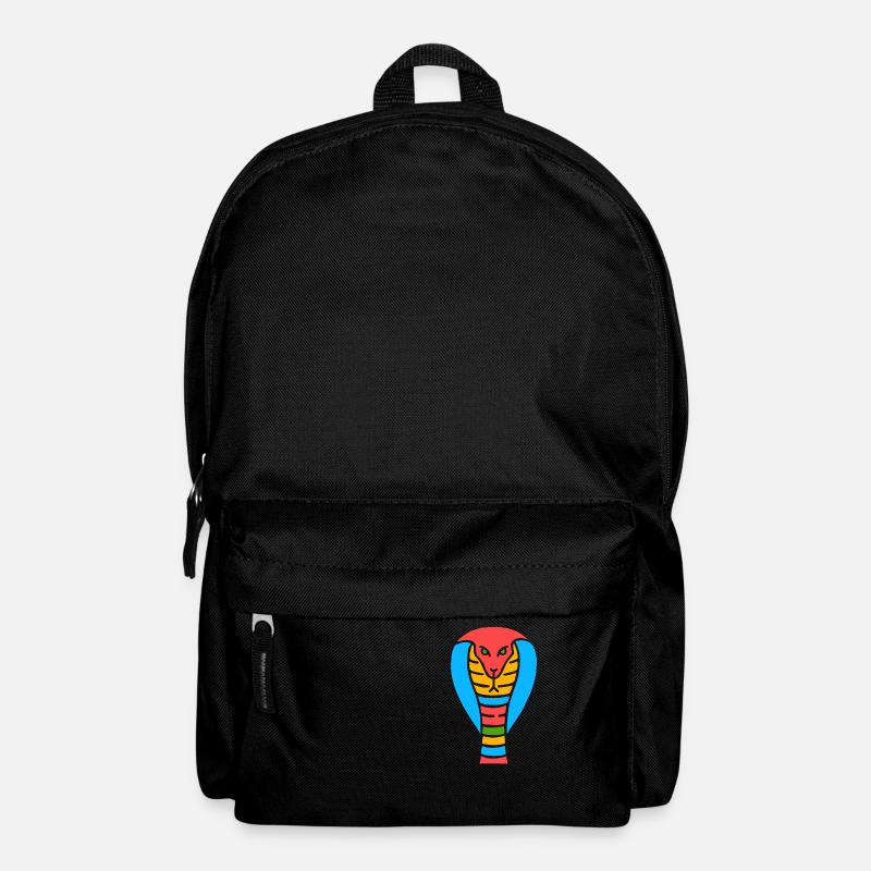 Symbol einer indischen Kobra Schlange - Rucksack - Schwarz