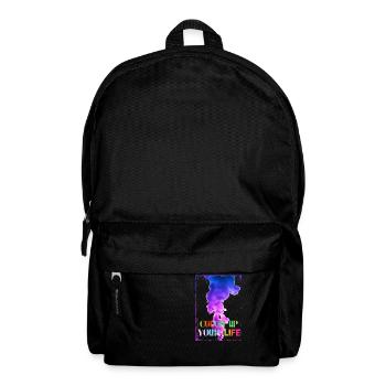 Color Up Your Life - Rucksack - Schwarz - Vorne