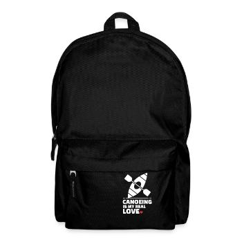 Ich Liebe Kanufahren Für Alle Kanufassen Und - Rucksack - Schwarz - Vorne