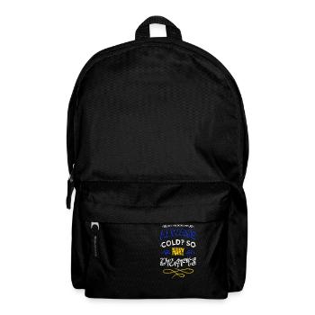 quotes typography birthday present joke gift geek - Backpack - black - Front