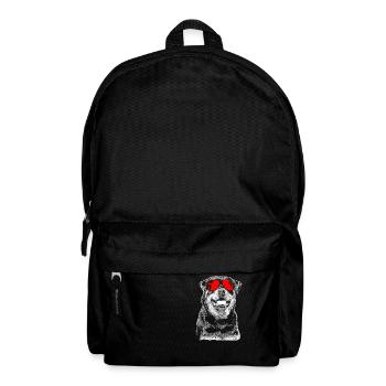 Rottweiler Sonnenbrille Hundefans Hund Schnauzerfa - Rucksack - Schwarz - Vorne