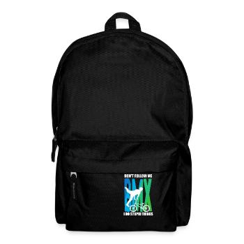 BMX Kleidung Kinder, Erwachsene BMX Geschenk - Rucksack - Schwarz - Vorne