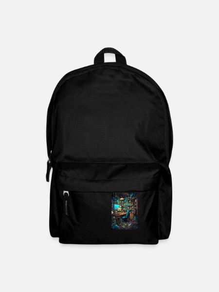 Living space of a computer nerd - Backpack - black