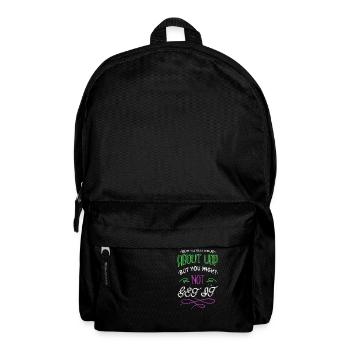 Birthday Veganism Funny Dog Dog Sea Creature - Backpack - black - Front