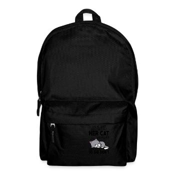 She Believed She Could but Her Cat was Asleep - Backpack - black - Front