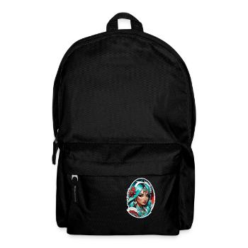 Indische Prinzessin - Aztek - Rucksack - Schwarz - Vorne