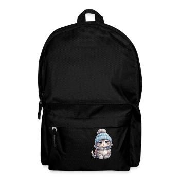 Winter Cat - Backpack - black - Front