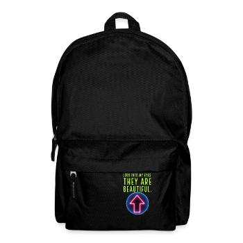 Beautiful eyes - Rucksack - Schwarz - Vorne