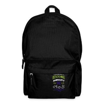 birthday present idea copywriter humor gift fun - Rucksack - Schwarz - Vorne