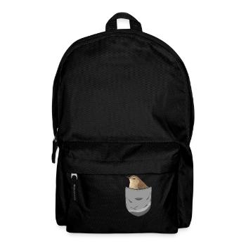 Troglodyte oiseau - Sac à dos - noir - Devant