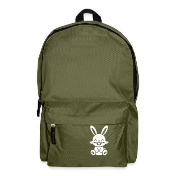 Kleiner Baby-Hase - Rucksack - Olivgrün - Vorne