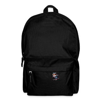 Pitbull chien skieur sports d’hiver plaisir - Sac à dos - noir - Devant