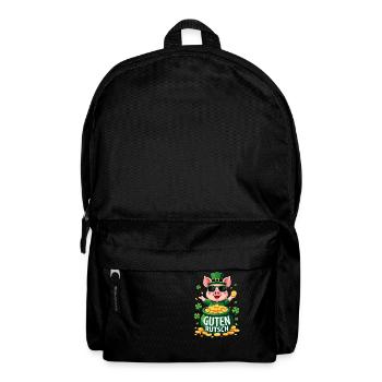 Guten Rutsch Silvester Neujahr Glücksschwein - Rucksack - Schwarz - Vorne