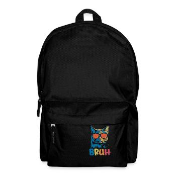 Bruh Cat - Backpack - black - Front