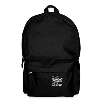 Willi Name Geschenk - Rucksack - Schwarz - Vorne