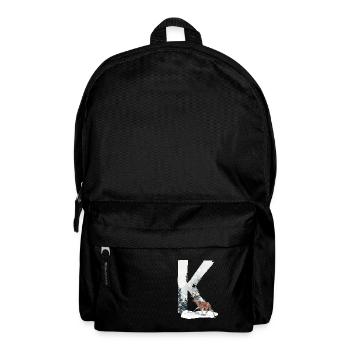 K – decorative character – winter - Backpack - black - Front