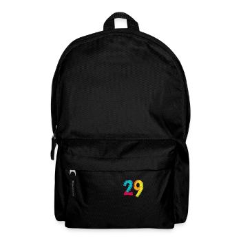 29 Zahl symbol - Rucksack - Schwarz - Vorne