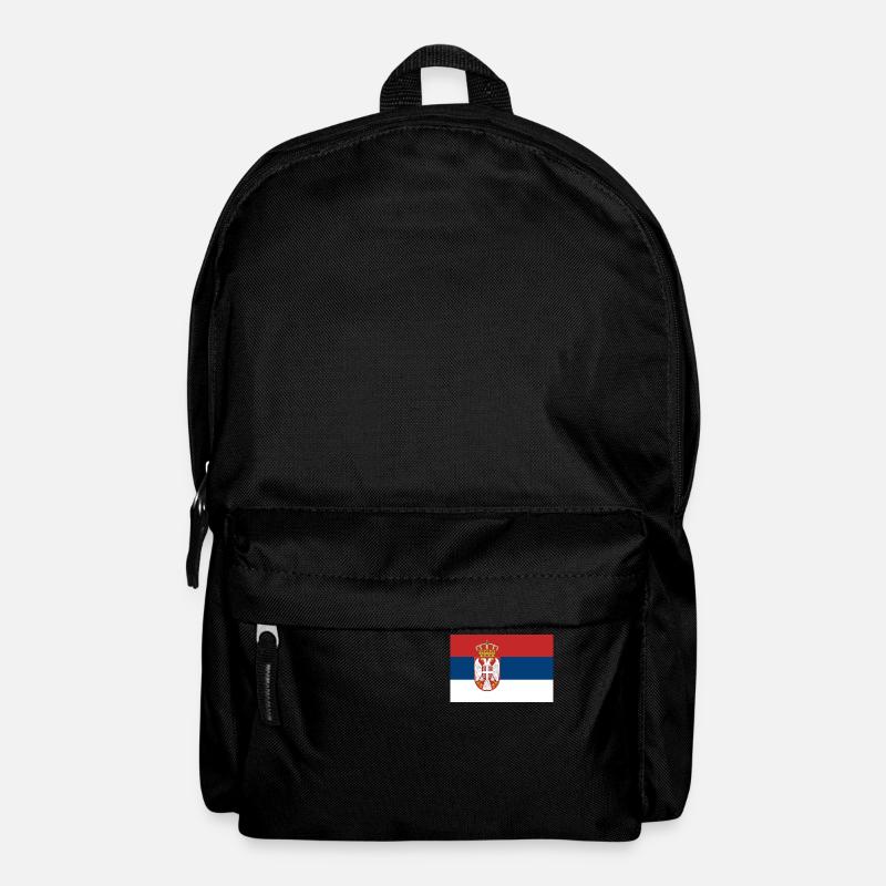 Serbien Srbija serbische Flagge Geschenkidee - Rucksack - Schwarz