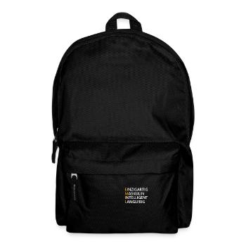 Emil Name Geschenk - Rucksack - Schwarz - Vorne