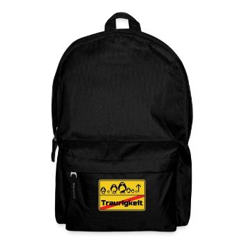 Ortsschild Pinguine Geschenk - Rucksack - Schwarz - Vorne